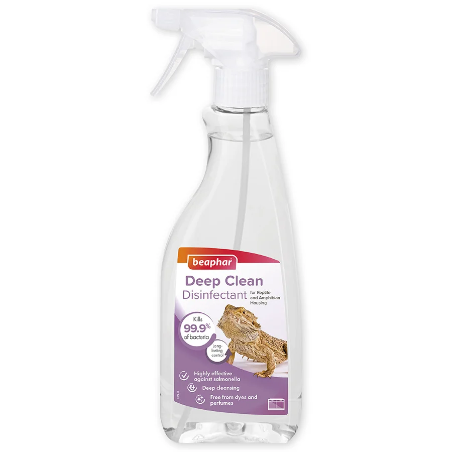 Pure Beaphar Deep Cleaning Disinfectant for Reptiles 500ml Long-Lasting