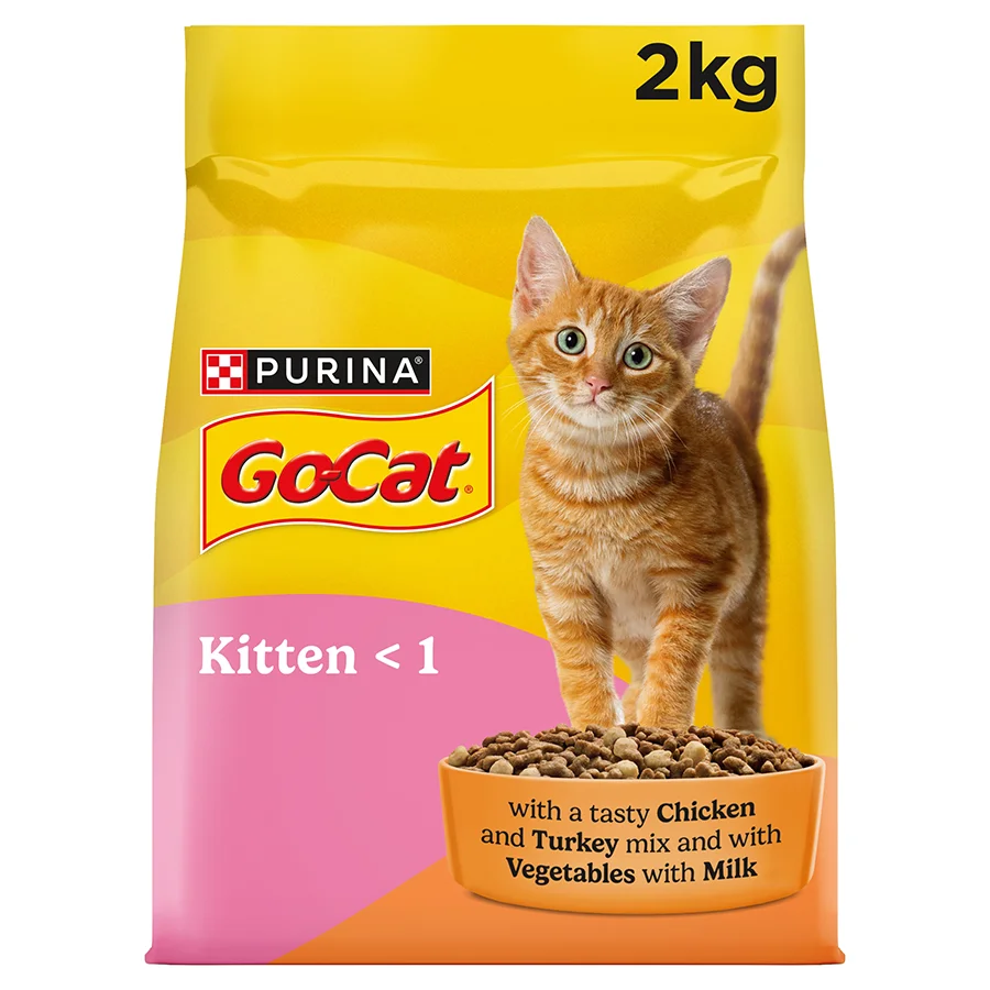 Next-Generation Go Cat Kitten Dry Cat Food Chicken Milk Veg 2kg Original Design