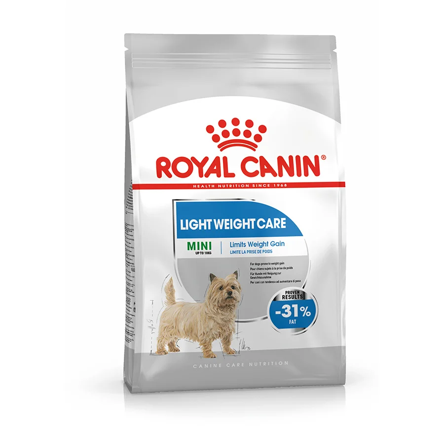 Fine Crafted Royal Canin Light Weight Mini Breed Adult Dry Dog Food 8kg Excellent