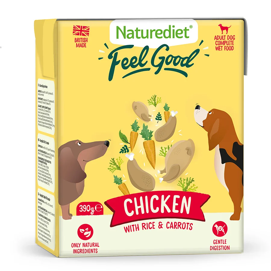 Functional Naturediet Feel Good Adult Wet Dog Food Chicken 390g Next-Generation