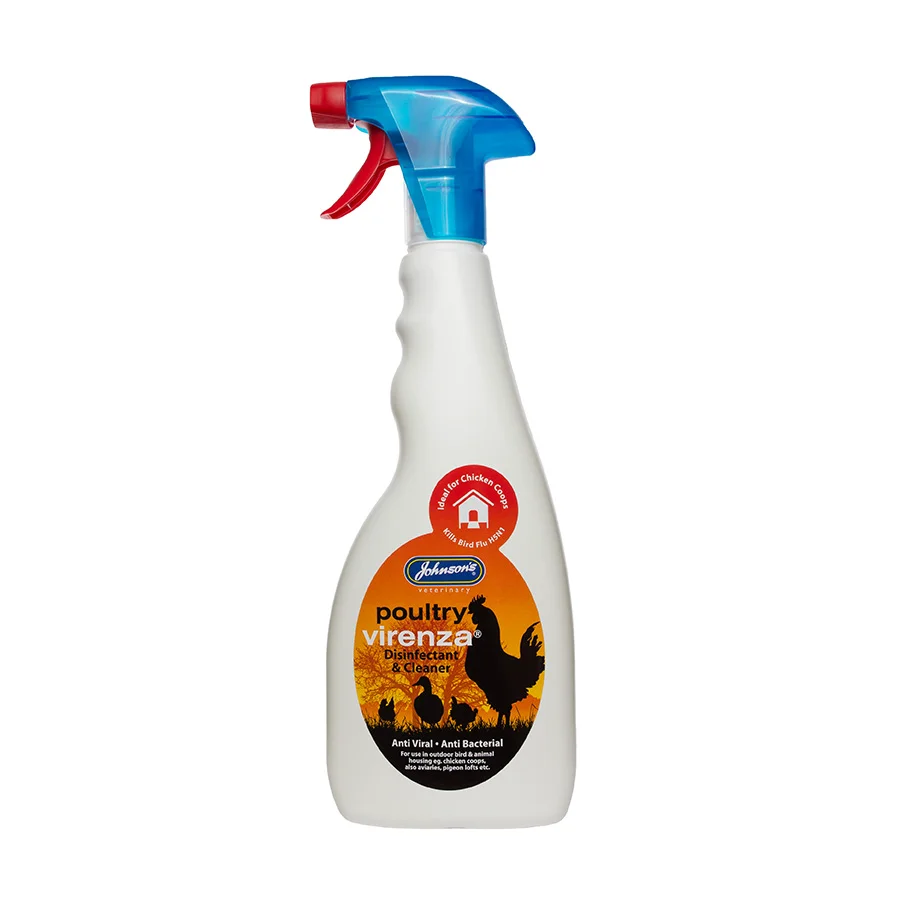 Crafted Johnsons Poultry Virenza Disinfectant Cleaner 500ml Trusted