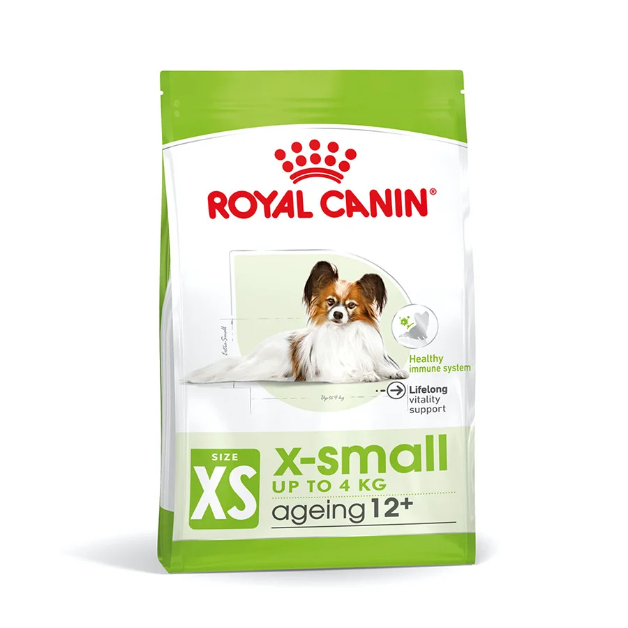 Long-Lasting Royal Canin X-Small Ageing 12 Dry Senior Dog Food 1.5kg Certified
