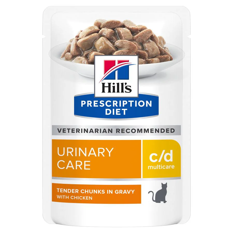 Convenient Hill x27 s Prescription Diet c d Multicare Urinary Care Wet Cat Food Chicken 12x85g Original