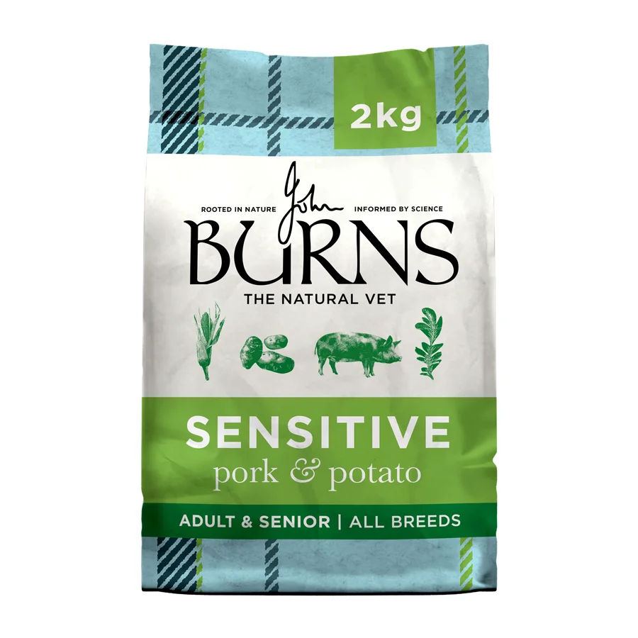 Lightweight Burns Sensitive Dry Dog Food Pork Potato 2kg Elite