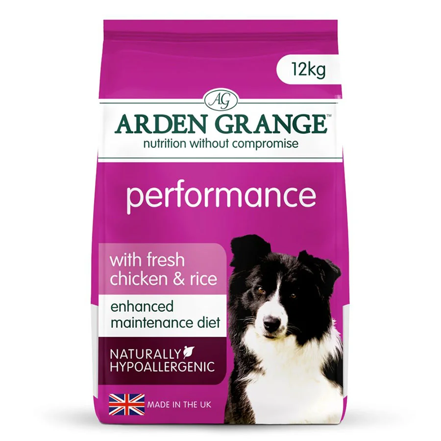 Outstanding Arden Grange Performance Adult Dry Dog Food with Chicken Rice 12kg Premium Material