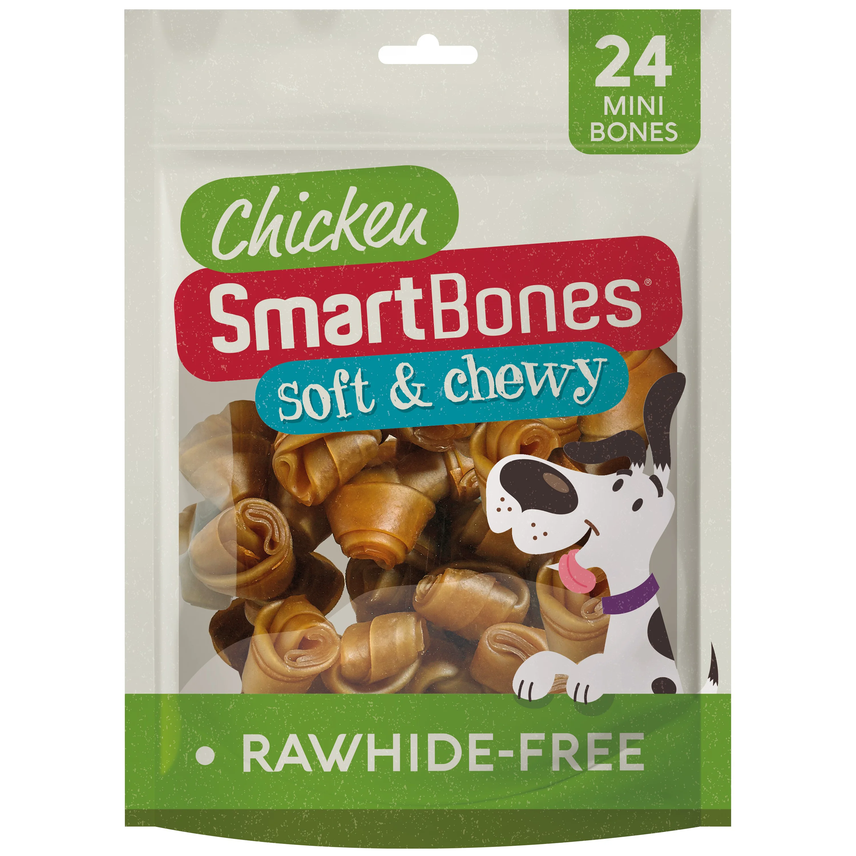 Optimized SmartBones Mini Breed Dog Bone Chew Chicken 24 Pack Detailed
