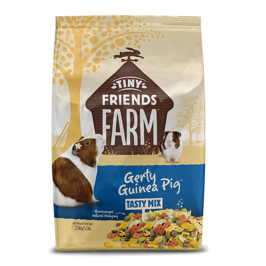Exceptional Tiny Friends Farm Gerty Guinea Pig Muesli Food 2.5kg Stylish