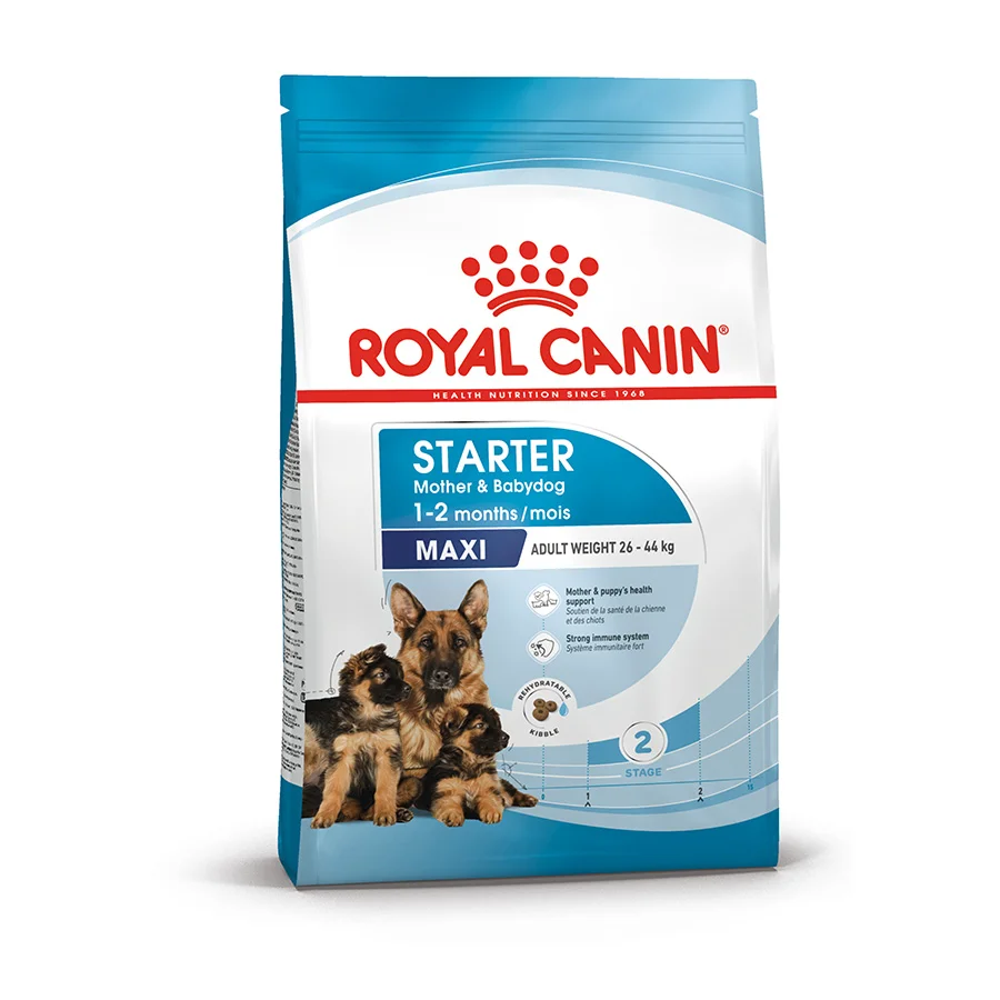 Certified Royal Canin Starter Mother BabyDog Maxi Dry Dog Food 15kg Classic