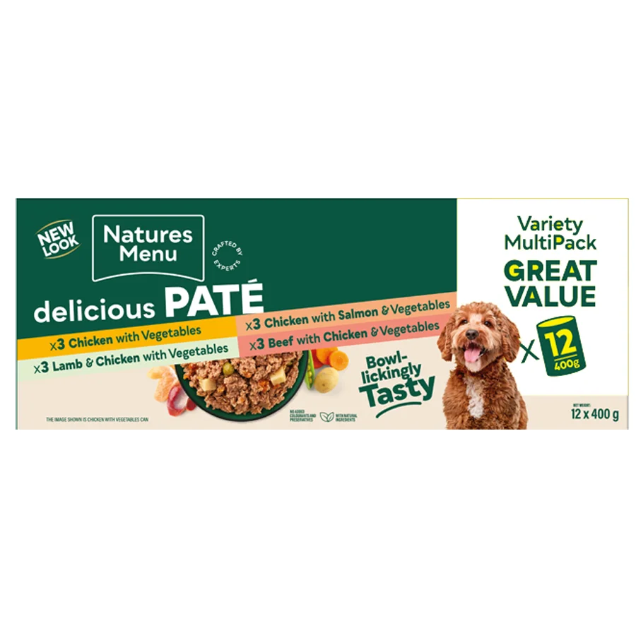 Pure Natures Menu Adult Wet Dog Food 12x400g Consistent