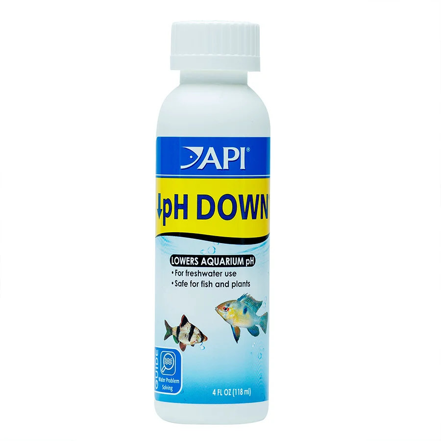 Optimized API Freshwater Aquarium Water pH Down Solution 118ml Fashionable