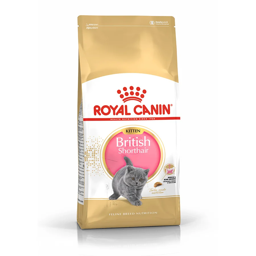 Relaxed Royal Canin British Shorthair Dry Kitten Cat Food 2kg Optimized