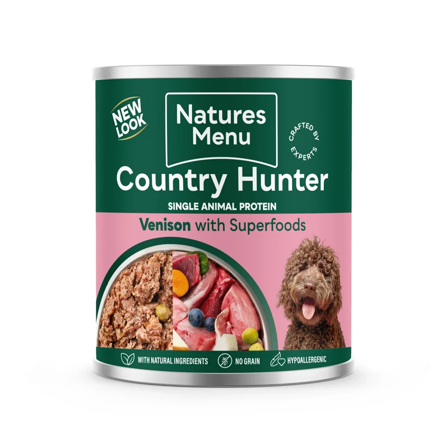 Reliable Natures Menu Country Hunter Adult Dog Food Wild Venison 600g Smooth