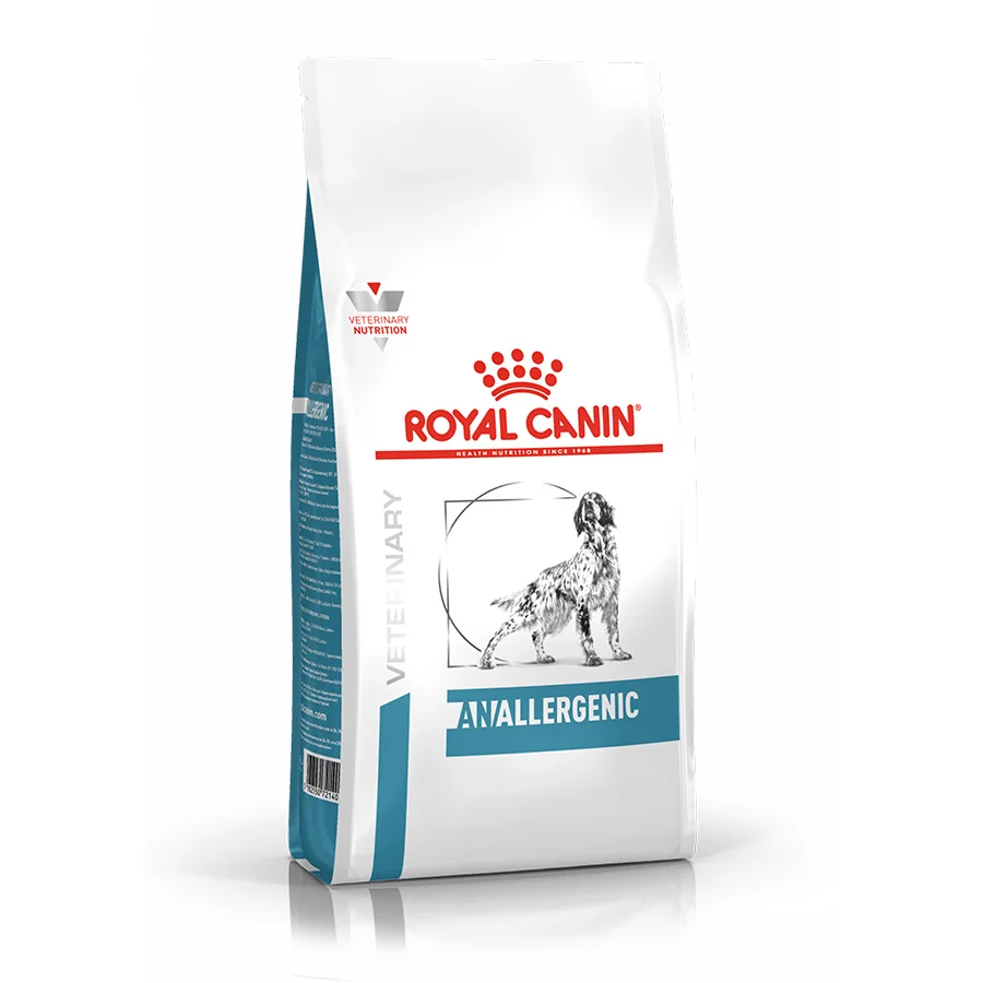 Authentic Royal Canin Veterinary Anallergenic Adult Dry Dog Food Excellent