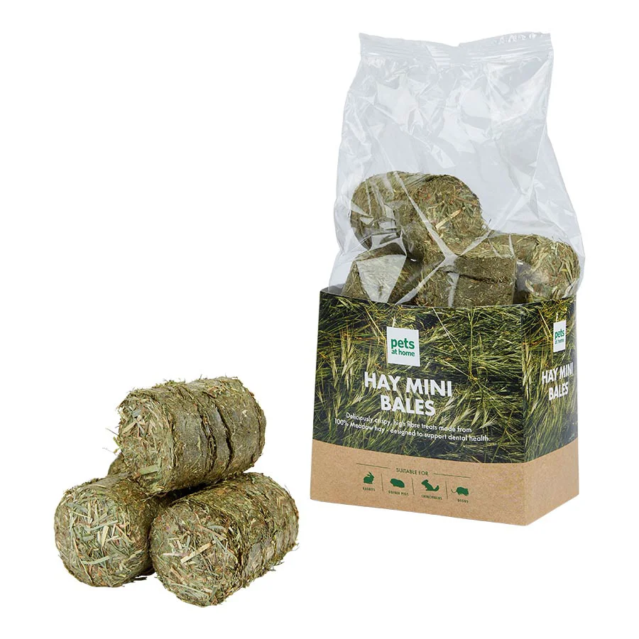 Innovative Pets at Home Small Animal Mini Hay Bales Treats 1kg Organic