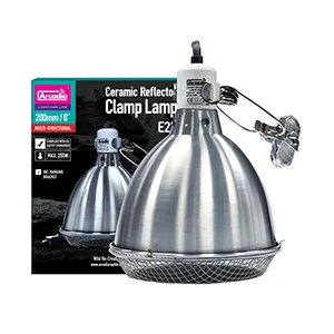 Convenient Arcadia Reflector Clamp Lamp With Ceramic Holder 14cm Stylish