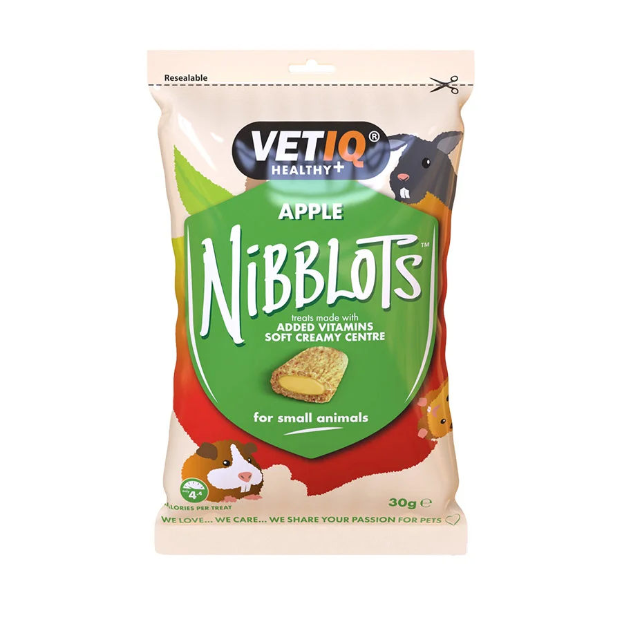 Classic VetIQ Nibblots Small Animals Apple Treats 30g Innovative