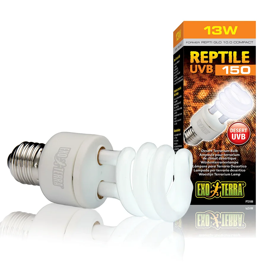 Next-Generation Exo Terra Reptile UVB 150 Desert Terrarium Bulb 13W Efficient