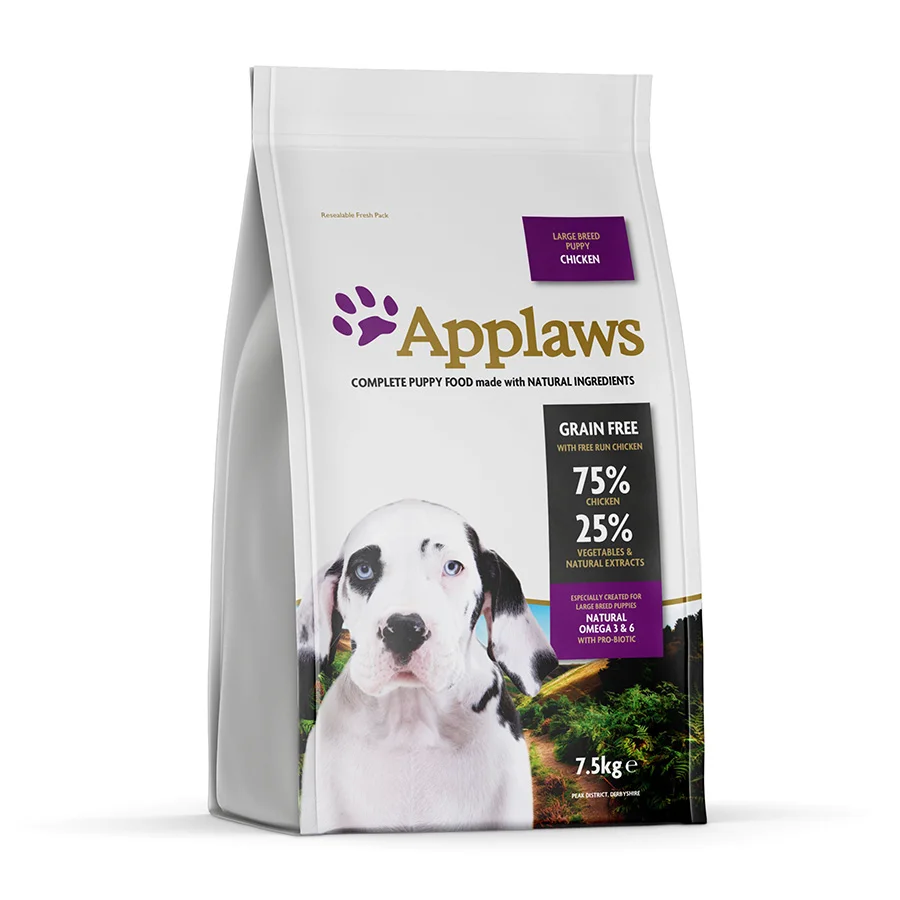 Trusted Applaws Natural Small Medium Breed Adult Dry Dog Food Chicken with Lamb 7.5kg Responsible