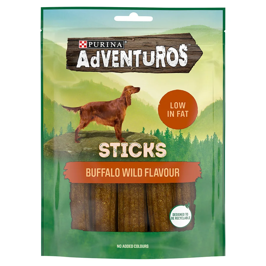 Crafted Adventuros Buffalo Flavour Dog Treats Sticks 120g Innovative
