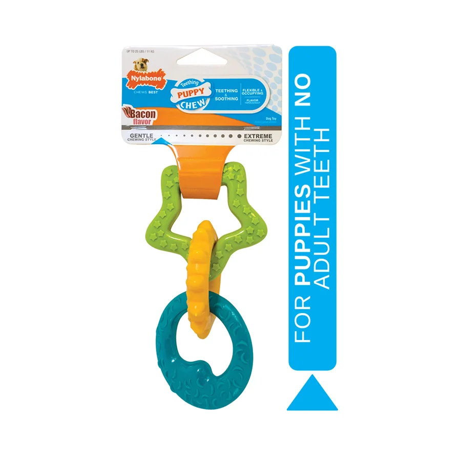 Certified Nylabone Puppy Teething Rings Chew Toy Small Top-Quality