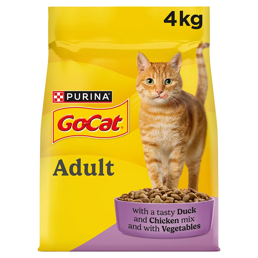 Original Go Cat Adult Dry Cat Food Chicken Duck 4kg Practical