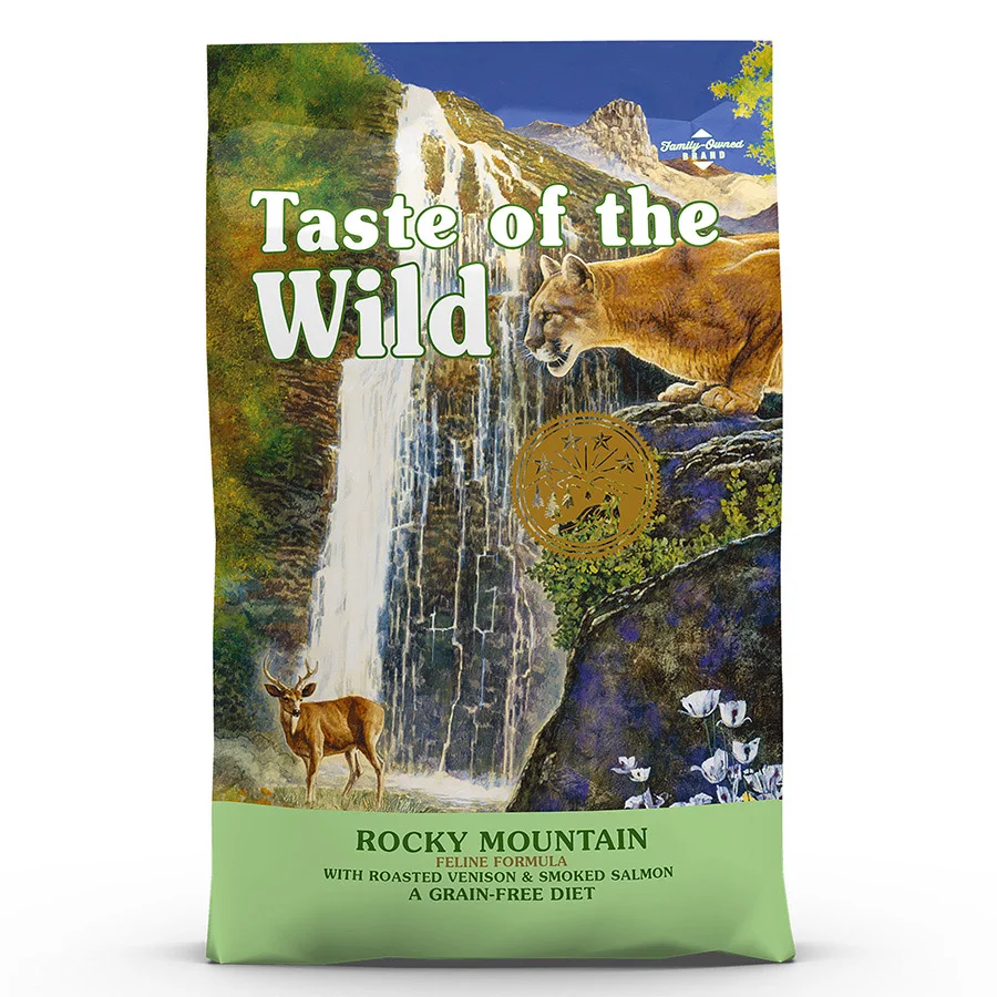 Proven Taste of the Wild Rocky Mountain Grain Dry Cat Food Venison Salmon 2kg Dependable