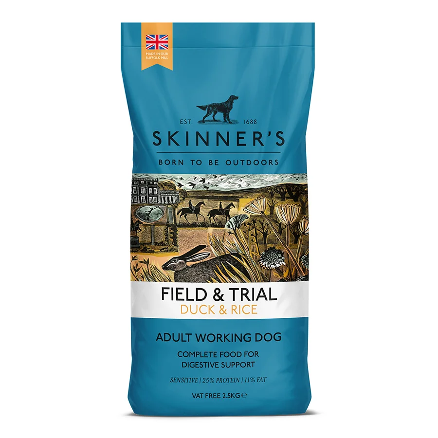 Detailed Skinner x27 s Field Trial Working Adult Dry Dog Food Duck Rice 2.5kg Original