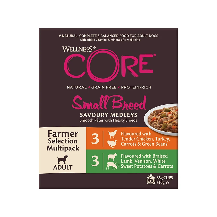 Artisan Wellness Core Small Breed Savoury Medleys Meat Multipack 6x85g Innovative