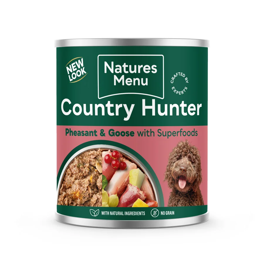 Fashionable Natures Menu Country Hunter Dog Food Pheasant Goose 600g World-Class