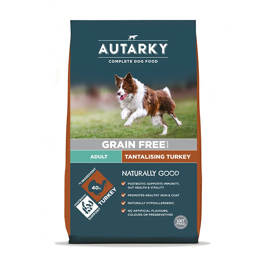 Exceptional Autarky Complete Grain Adult Dry Working Dog Food Turkey Potato 12kg Solid