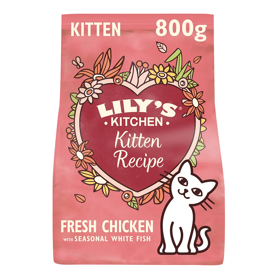 Premium Material Lily x27 s Kitchen Complete Dry Kitten Cat Food Chicken White Fish 800g Dependable