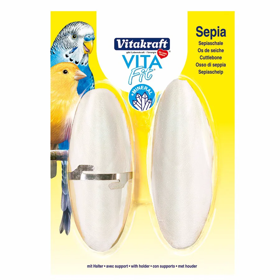 High-Quality Vitakraft Cuttlebone Bird Treat 2 Pack Durable
