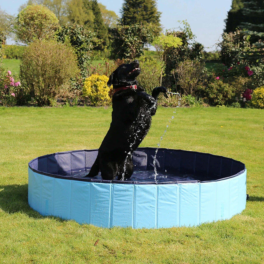 Green Rosewood Cool Down Foldable Dog Pool High-Grade