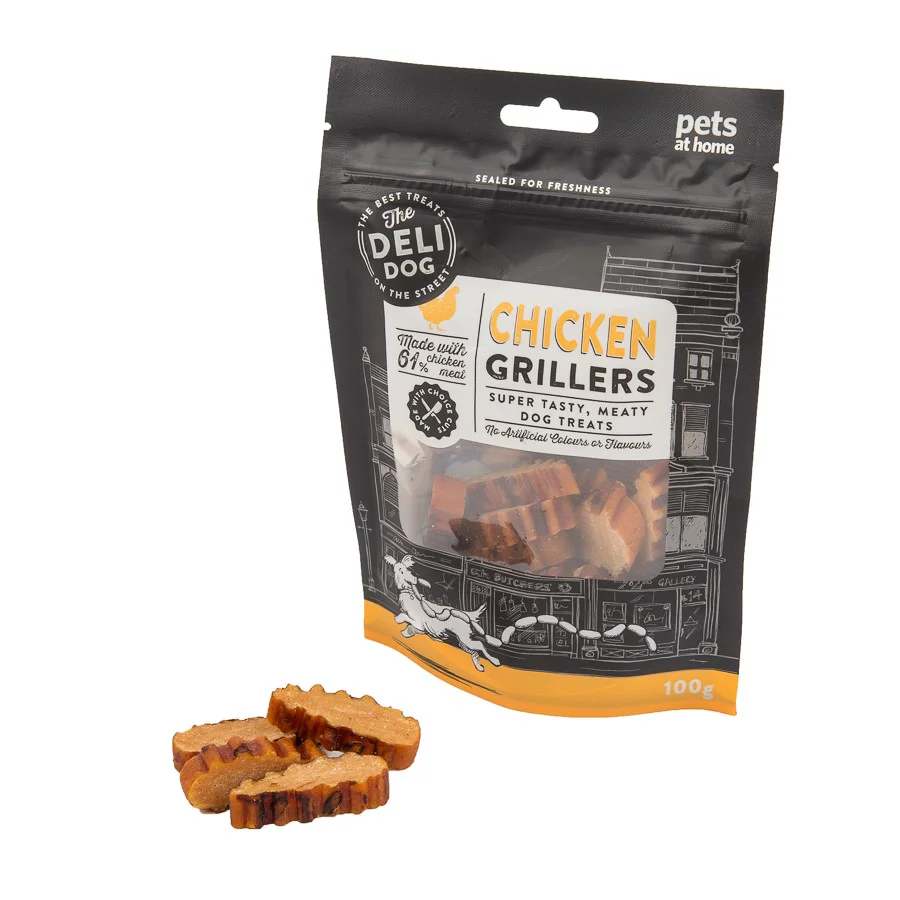 Proven The Deli Dog Adult Dog Treats Chicken Griller 100g Refined