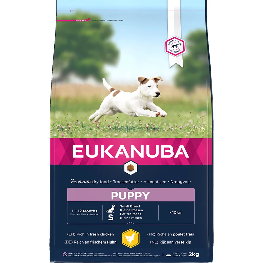 Original Design Eukanuba Small Breed Puppy Dry Dog Food Chicken 2kg Dependable