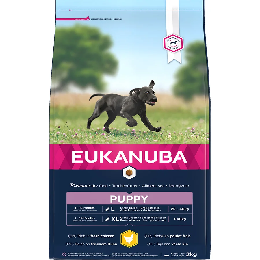 Prestigious Eukanuba Large Breed Puppy Dry Dog Food Chicken 2kg Fast