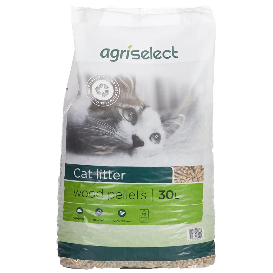 Carefully Designed Agriselect Non-Clumping Cat Litter 30L Eco-Friendly