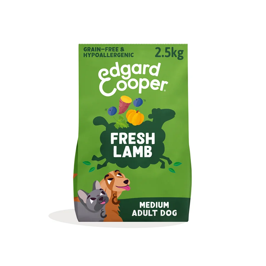 Solid Edgard Cooper Grain Adult Dry Dog Food Lamb 2.5kg Superior