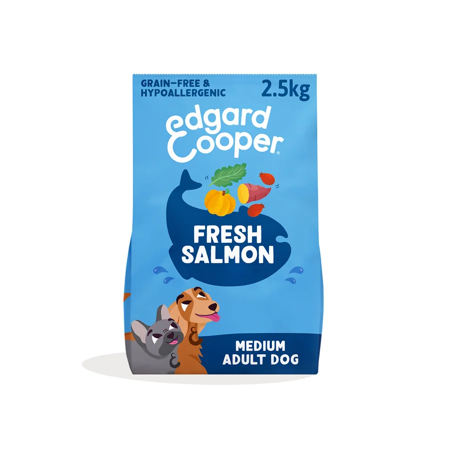 Responsible Edgard Cooper Grain Adult Dry Dog Food Salmon 2.5kg Long-Lasting