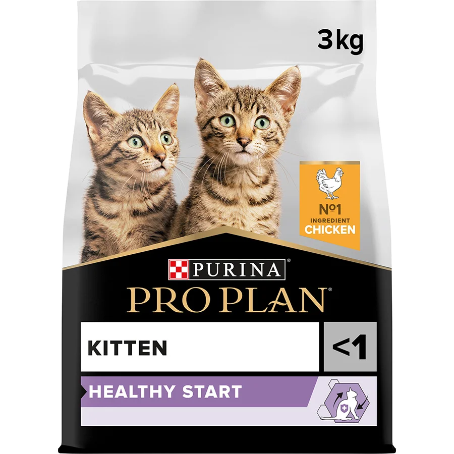 Practical Pro Plan Healthy Start Dry Kitten Food Chicken 3kg Contemporary