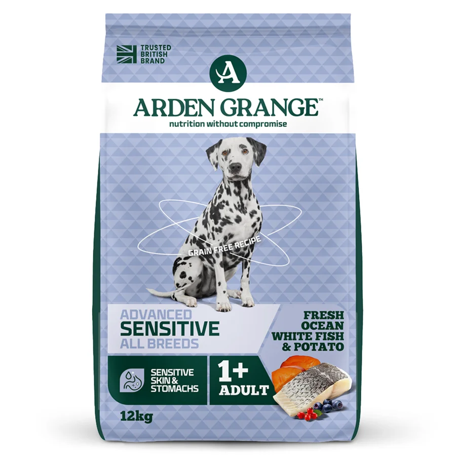 Quality Arden Grange Sensitive Grain Adult Dry Dog Food Fish Potato 12kg Luxury