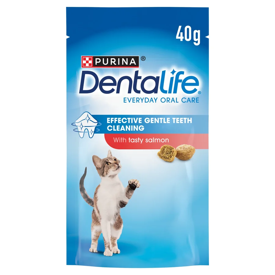 Genuine Dentalife Cat Dental Treats Salmon 40g Natural