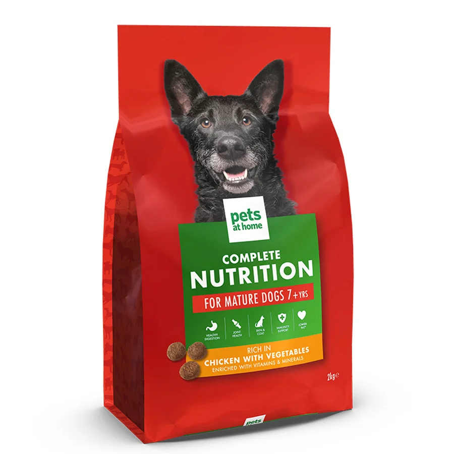Detailed Pets at Home Complete Nutrition Mature Dry Dog Food Chicken 2kg Traditional