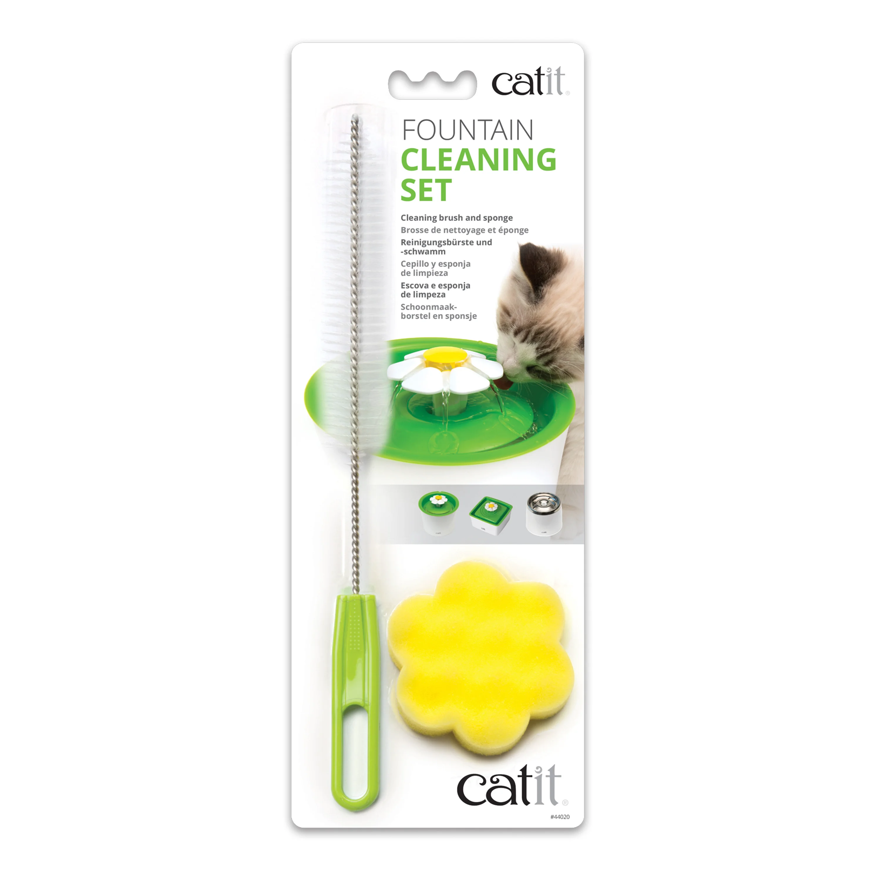 Enhanced Catit Water Fountain Cleaning Set for Cats Comfortable