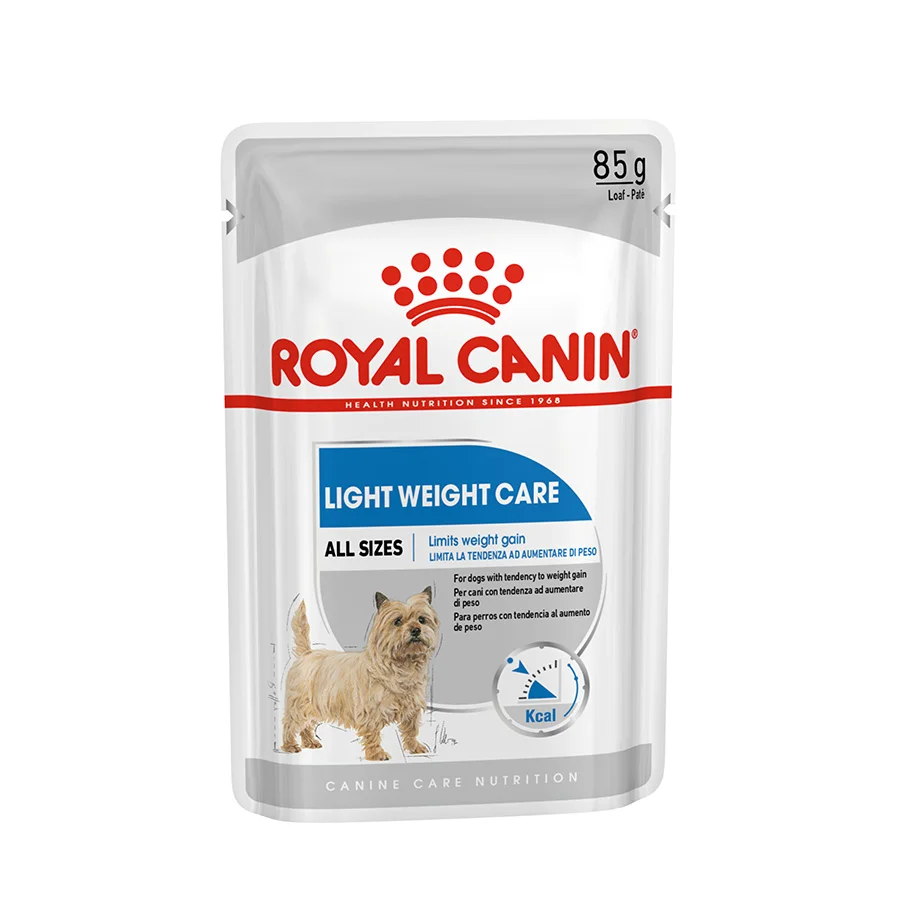 Sophisticated Royal Canin Light Weight Wet Adult Dog Food 12x85g Fine