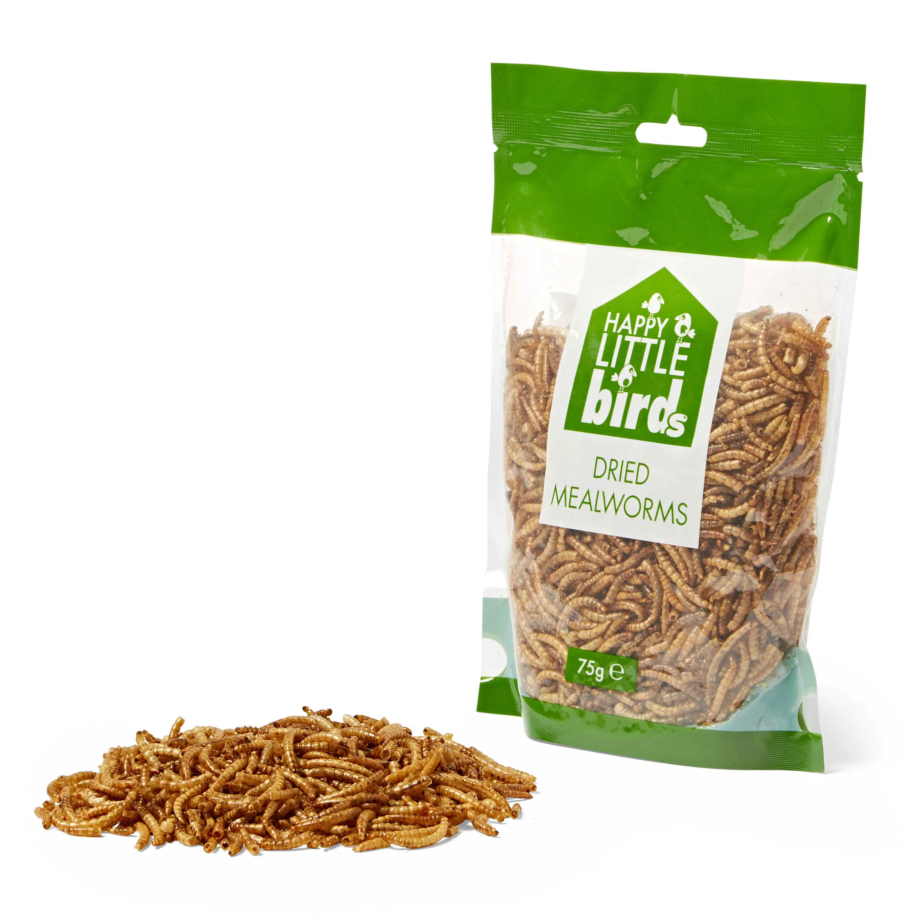 Fast Happy Little Bird Wild Bird Mealworms 75g Consistent