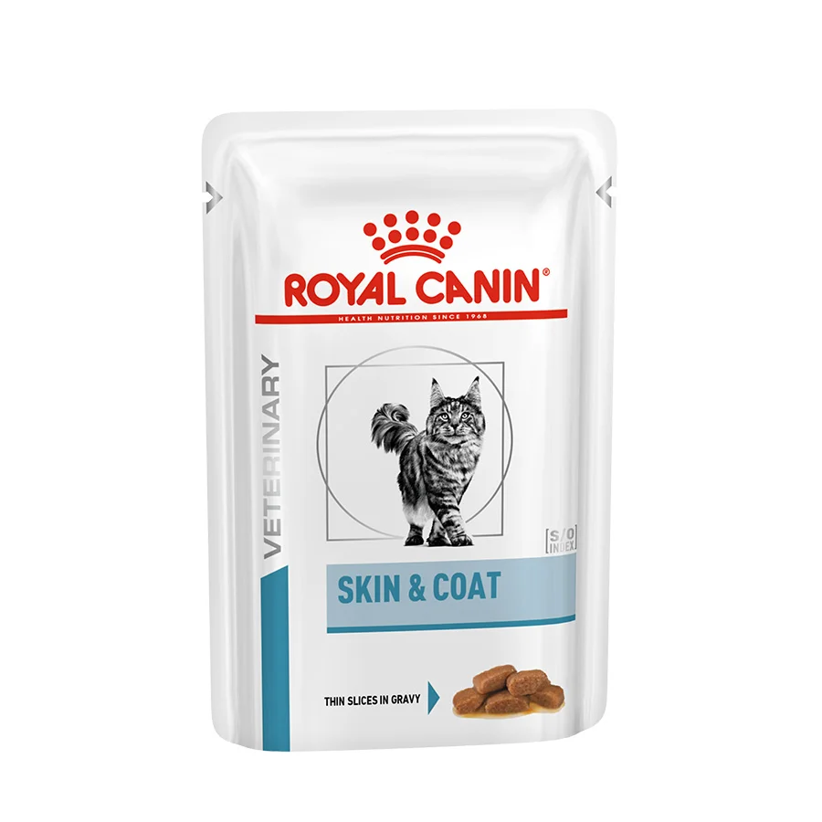 Quality Royal Canin Veterinary Skin Coat Adult Wet Cat Food 48x85g Functional