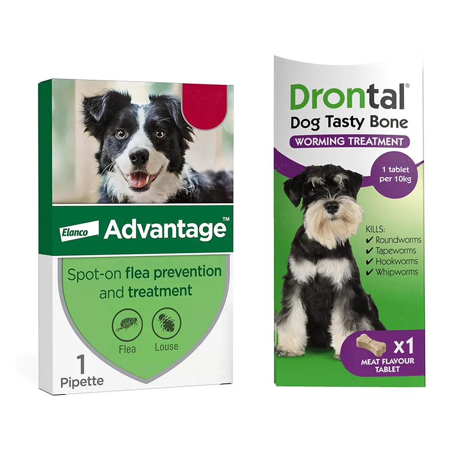 Artisan Advantage Drontal Spot-On Dog Flea with Worming Treatment Original Design