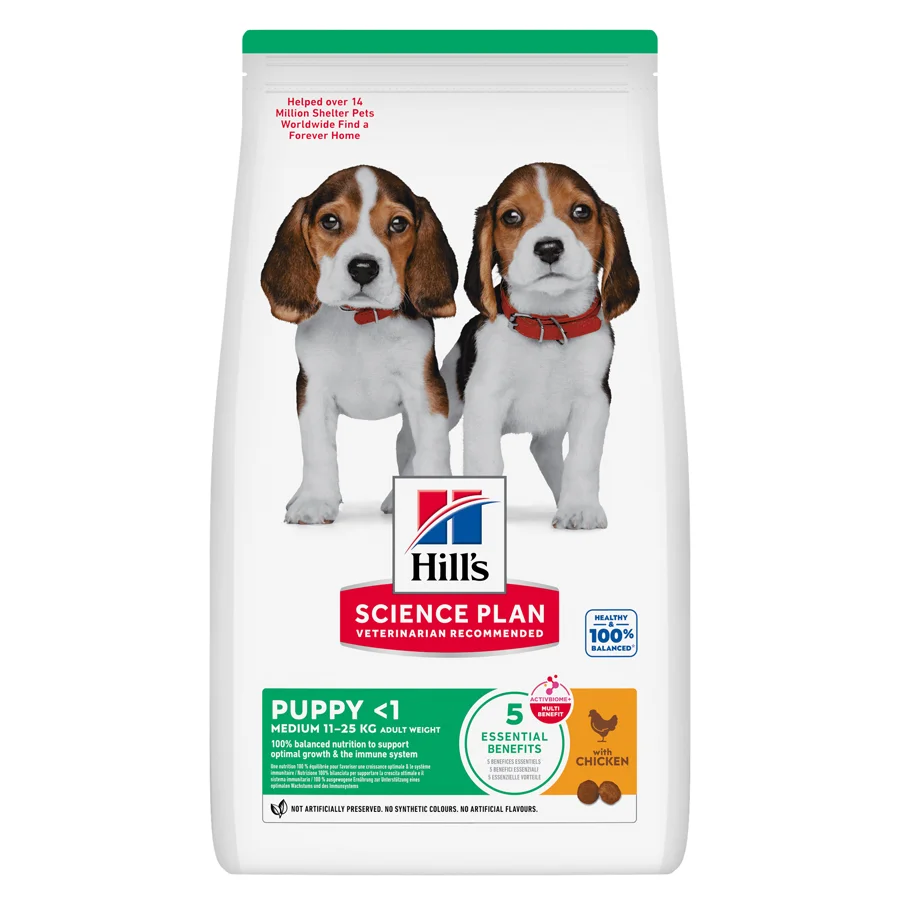 Selected Hill x27 s Science Plan Medium Breed Puppy Dry Dog Food Chicken 2.5kg Sustainable