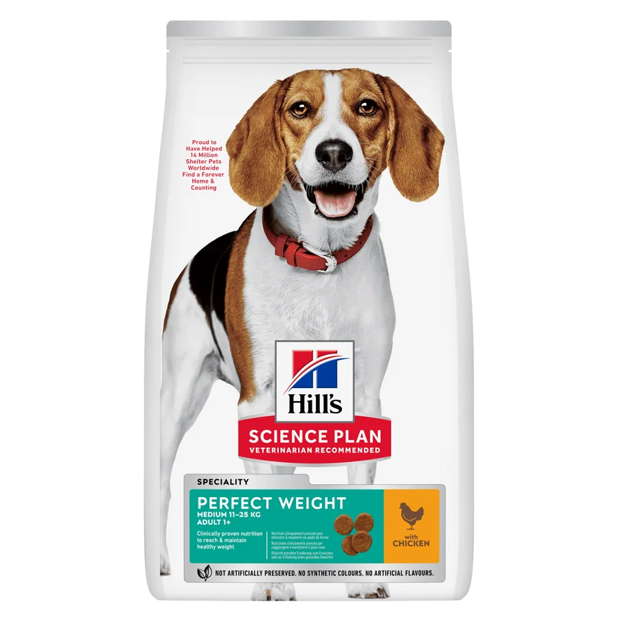 Stylish Hill x27 s Science Plan Weight Medium Breed Adult Dry Dog Food Chicken 12kg Relaxed